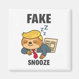 Aimant Faux Sommeil Drôle Trump Paresseux
