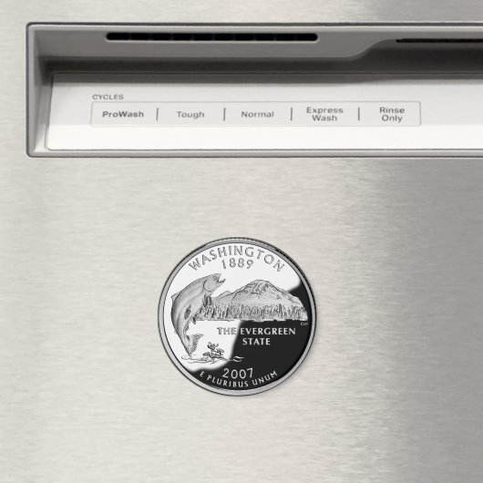 Aimant Faux Washington State Quarter (In Situ (Lave-vaisselle))