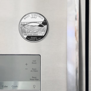 Aimant Faux West Virginia State Quarter