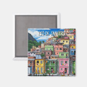 Aimant Favelas à Rio de Janeiro (Recto/Verso)