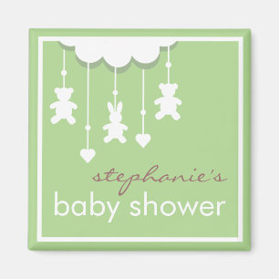 Aimant Faveur mobile neutre de baby shower de bébé doux