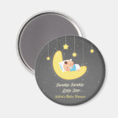 Aimant Faveurs de Baby Shower Twinkle Twinkle Little Star (Recto/Verso)