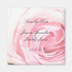 Aimant Faveurs de mariage aimantées Rose Rose
