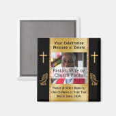 Aimant Favoris à l'anniversaire de l'église bon marché av (Recto/Verso)