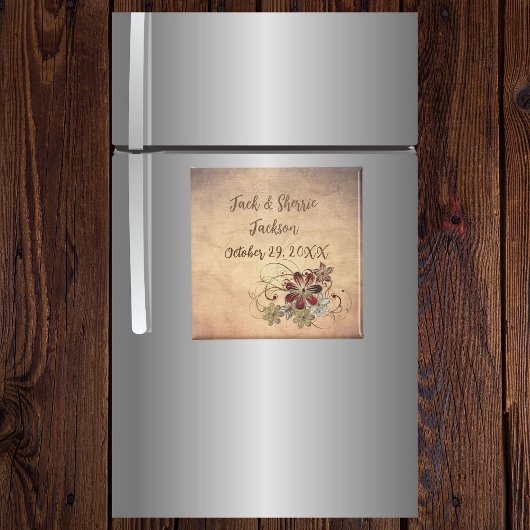 Aimant Favoriser le Mariage magnétique avec nom et date F