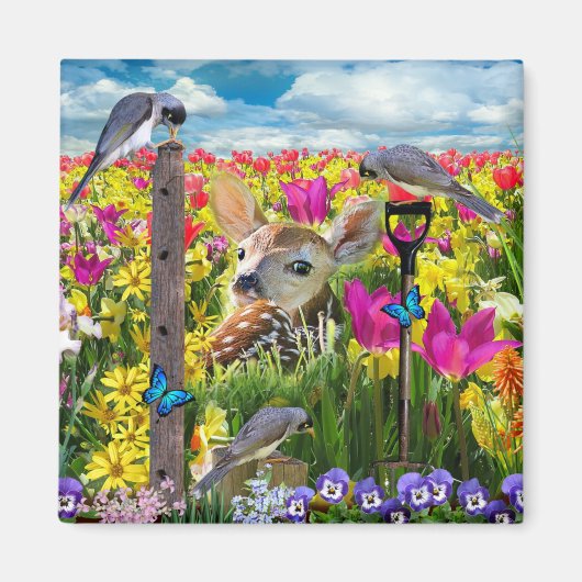 Aimant Fawn Birds (Devant)