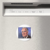 Aimant FDR (Roosevelt) "Soyez bref" Citations de sagesse  (In Situ (Lave-vaisselle))
