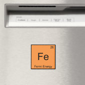 Aimant Fe - Énergie de Fermi Symbole d'élément de chimie (In Situ (Lave-vaisselle))