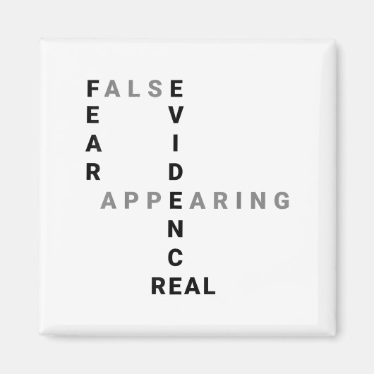 Aimant Fear False Evidence Appearing Real Motivational  (Devant)