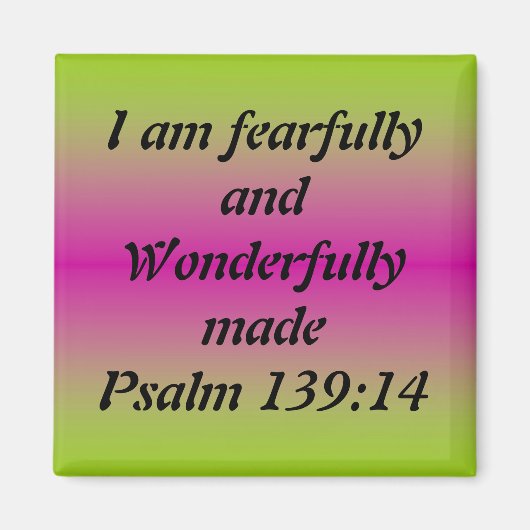 Aimant Fearful et merveilleusement fait (Devant)