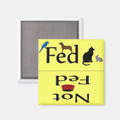 Aimant Fed et non Fed Animaux (Recto/Verso)