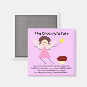 Aimant Fée au chocolat (Recto/Verso)