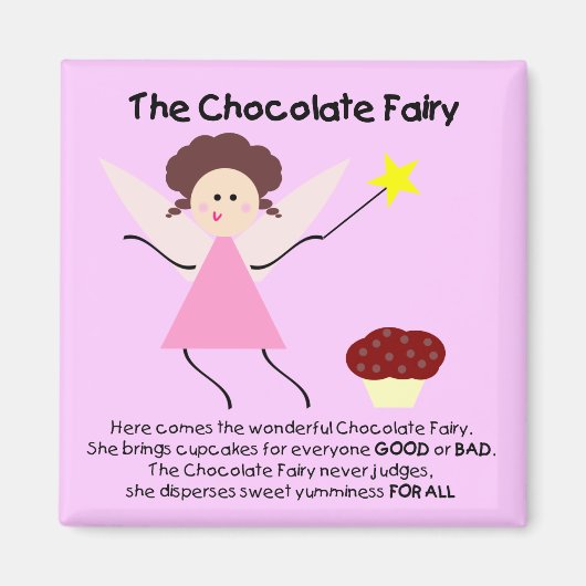 Aimant Fée au chocolat (Devant)