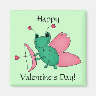 Aimant Fée de grenouille de la Saint-Valentin de Cassie