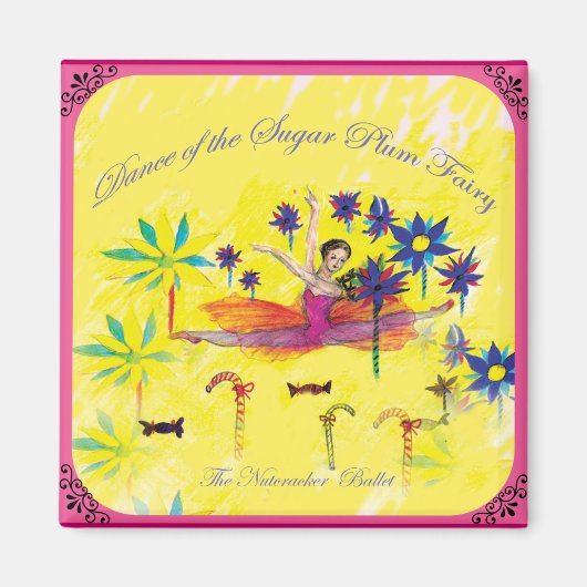 Aimant Fée de prune de sucre (Devant)