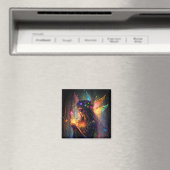 Aimant Fée magique Imaginaire de la forêt enchantée papil (In Situ (Lave-vaisselle))