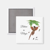 Aimant Fée mignonne avec ailes Brown (Recto/Verso)