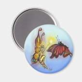 Aimant Féerie orange (Recto/Verso)