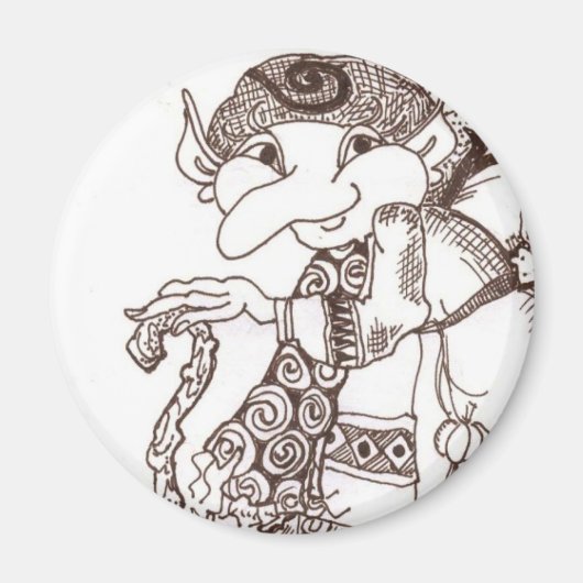 Aimant Féerie sombre Baba (Devant)