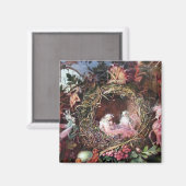 Aimant Fées dans un nid d'oiseaux, John Anster Fitzgerald (Recto/Verso)