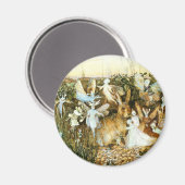 Aimant Fées et lapin (Recto/Verso)