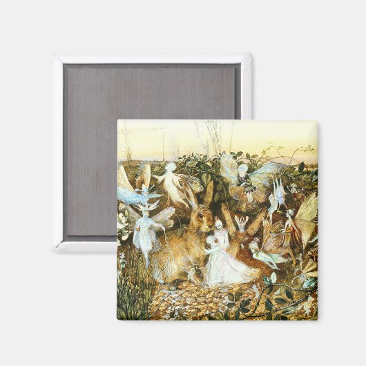 Aimant Fées et lapin (Recto/Verso)