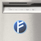 Aimant Fehu Feoh Rune (In Situ (Lave-vaisselle))