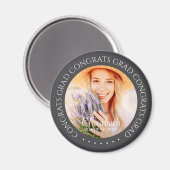 Aimant Félicats Grad Simple Moderne Photo personnalisée (Recto/Verso)