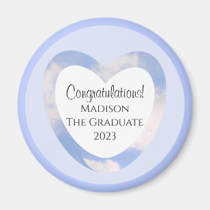 Aimant Félicitations à la Graduation Light Blue Sky