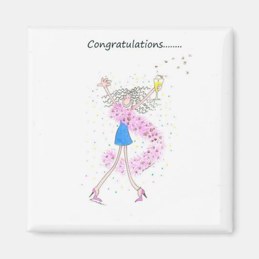 Aimant félicitations aimnet (Devant)