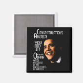 AIMANT FÉLICITATIONS AMÉRICAINES (Recto/Verso)