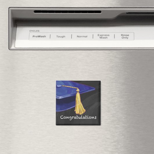 Aimant Félicitations bleu et noir (In Situ (Lave-vaisselle))