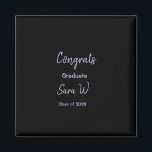 Aimant Félicitations classe d'ajouter le nom d'année scol<br><div class="desc">conception</div>