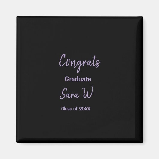 Aimant Félicitations classe d'ajouter le nom d'année scol (Devant)