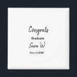 Aimant Félicitations classe d'ajouter le nom d'année scol<br><div class="desc">conception</div>