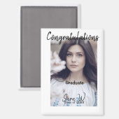 Aimant Félicitations classe d'ajouter le nom d'année scol (Recto/Verso)