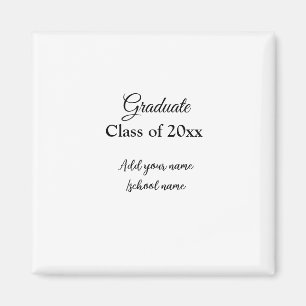 Aimant Félicitations de graduation simples clas d'ajout m