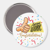 Aimant félicitations de travail impressionnantes (Recto/Verso)