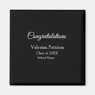 Aimant Félicitations diplômé ajouter le nom de l'école si