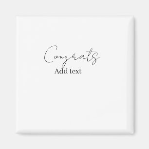 Aimant Félicitations félicitations diplômé nom date