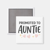 Aimant Félicitations Tatie Mignonne (Recto/Verso)