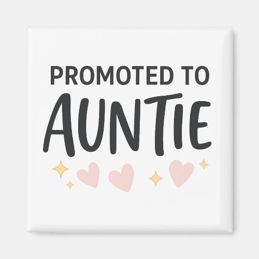 Aimant Félicitations Tatie Mignonne (Devant)