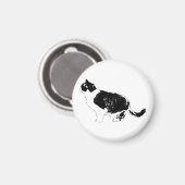 Aimant Feline Frigo, Courbe Audacieuse (Recto/Verso)