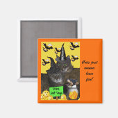 Aimant Feline Halloween (Recto/Verso)