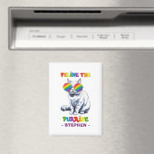 Aimant Feline The Purride - Cool Pride Cat LGBTQ (In Situ (Lave-vaisselle))