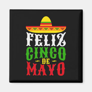 Aimant Feliz Cinco De Mayo Festival Mexicain