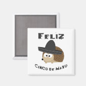 Aimant Feliz Cinco de Mayo - Hérisson (Recto/Verso)