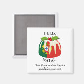 Aimant FELIZ NATAL Portugais Noël (Recto/Verso)