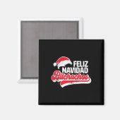 Aimant Feliz Navidad Achos Funny Santa Claus (Recto/Verso)