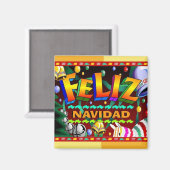 Aimant Feliz Navidad aimnet (Recto/Verso)
